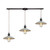 Corrine 3 Light Pendant In Oil Rubbed Bronze/White