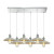 Corrine  Light Pendant In Polished Chrome/White