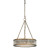 Linden Collection 3 Light Pendant In Aged Brass