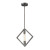 Laboratory 1 Light Pendant In Weathered Zinc With Bulb Included