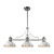 Chadwick 3 Light Island In Gloss White/Polished Nickel