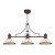 Chadwick 3-Light Island Light In Oiled Bronze With Cappa Shell