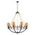 Natural Rope Aged Bronze Chandelier