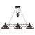 Farmhouse 3 Light Billiard In Oiled Bronze