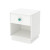 Little Monsters 1-Drawer Night Stand; Pure White