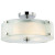 SCOPE 3 Light Chrome Flush Mount With Frosted Glass