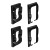 HP Architectural Horizontal Rail Connectors  - 4 Pack - Railing - Black