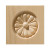 White Hardwood Rosette Corner Block 3-1/2 X 3-1/2  Inch.