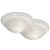 Twin Pack Flush Mount With Frosted Glass