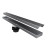 Geotop Linear Shower Drain 60 Inch Length in a Brushed Satin Stainless Steel Finish