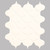 Finesse Bright White 10 Inch x 12 Inch x 6mm Glazed Porcelain Arabesque Mosaic Wall Tile (7.50 sq. Feet / Case)