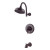 Ashfield Single Control Tub and Shower Trim Kit - Tuscan Bronze