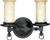 Santiago Collection Forged Black 2-light Wall Sconce