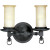 Santiago Collection Forged Black 2-light Wall Sconce