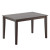 Dining Collection Dark Cocoa Stained 30 Inch X 47 Inch Dining Table