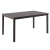 Dining Collection Dark Cocoa Stained 36 Inch X 59 Inch Dining Table