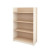 Atelier 4-Shelf Bookcase from Nexera; Natural Maple & Ivory