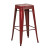 Bristow 30'' Metal Barstool in Antique Red; 4-Pack