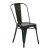 Bristow Metal Dining Chair in Antique Black; 4-Pack