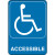 5 Inch X 7 Inch Accessability Sign