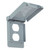 Weatherproof Single Gang Duplex Vertical PVC Cover  Grey