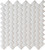 Whisper White Arched Herringbone 12 Inch.  X 12 Inch.  X 8 Mm Glazed Ceramic Mesh-Mounted Mosaic Wall Tile (10 Sq. Feet. /Case)
