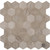 Honeycomb Hexagon 12 Inch.  X 12 Inch.  X 10 Mm Natural Marble Mesh-Mounted Mosaic Floor And Wall Tile (10 Sq. Feet.  / Case)