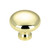 Contemporary Metal Knob - Brass - 31,75 Mm Dia.