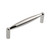 Contemporary Metal Pull - Chrome, Brushed Nickel - 128 Mm C. To C.