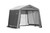 Grey Cover Peak Style Shelter - 11 Feet x 12 Feet x 10 Feet