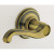 Decorative Trim (Non-turning Lever) For Left-hand Doors, Flair Antique Brass