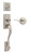 Hawthorne Handle Set With Toluca Lever Interior, Satin Nickel Finish