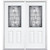 64"x80"x6 9/16" Providence Antique Black Half Lite Right Hand Entry Door with Brickmould