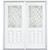 68"x80"x6 9/16" Halifax Nickel Half Lite Left Hand Entry Door with Brickmould