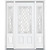 65"x80"x4 9/16" Halifax Nickel 3/4 Lite Left Hand Entry Door with Brickmould