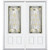 68"x80"x6 9/16"Providence Brass 3/4 Lite Right Hand Entry Door with Brickmould