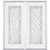 64"x80"x6 9/16" Halifax Nickel Full Lite Right Hand Entry Door with Brickmould