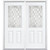 72"x80"x4 9/16" Halifax Nickel Half Lite Left Hand Entry Door with Brickmould