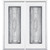 68"x80"x4 9/16" Providence Nickel Full Lite Right Hand Entry Door with Brickmould