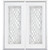 72"x80"x4 9/16" Halifax Nickel Full Lite Left Hand Entry Door with Brickmould