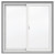 5000 SERIES Vinyl Double Sliding Window 36x36, 4 9/16 Inch Frame