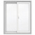 5000 SERIES Vinyl Double Sliding Window 30x36, 3 1/4 inch frame