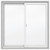 5000 SERIES Vinyl Double Sliding Window 42x42, 3 1/4 inch frame