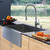 Stainless Steel Farmhouse Kitchen Sink Faucet and Dispenser