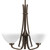 Rave Collection Forged Bronze 3-light Chandelier