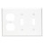 2-Switch 1-Receptacle Plate - White