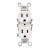 Co/alr Duplex Outlet - White