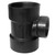 1-1/2 In. ABS Sanitary Tee 10/Bag Hub