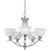 Avalon Collection Brushed Nickel 5-light Chandelier