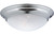 Alabaster Glass Collection Chrome 1-light Flushmount